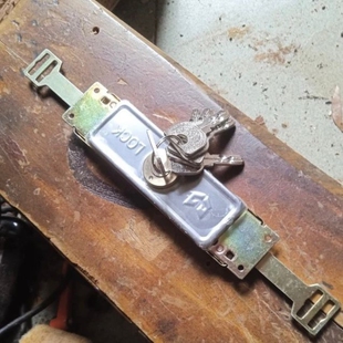 卷闸门锁铜芯防盗门锁通开卷拉门锁芯车库中间开通用型大门配件