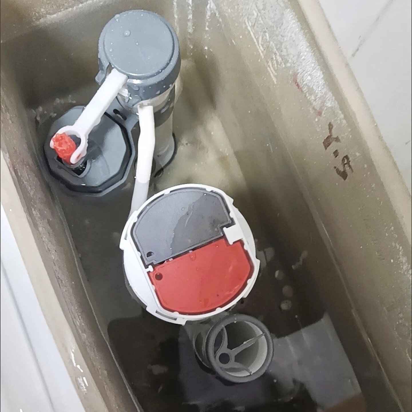 排水阀老式进水阀全套按钮上水器厕所浮球浮漂内置通用坐便器