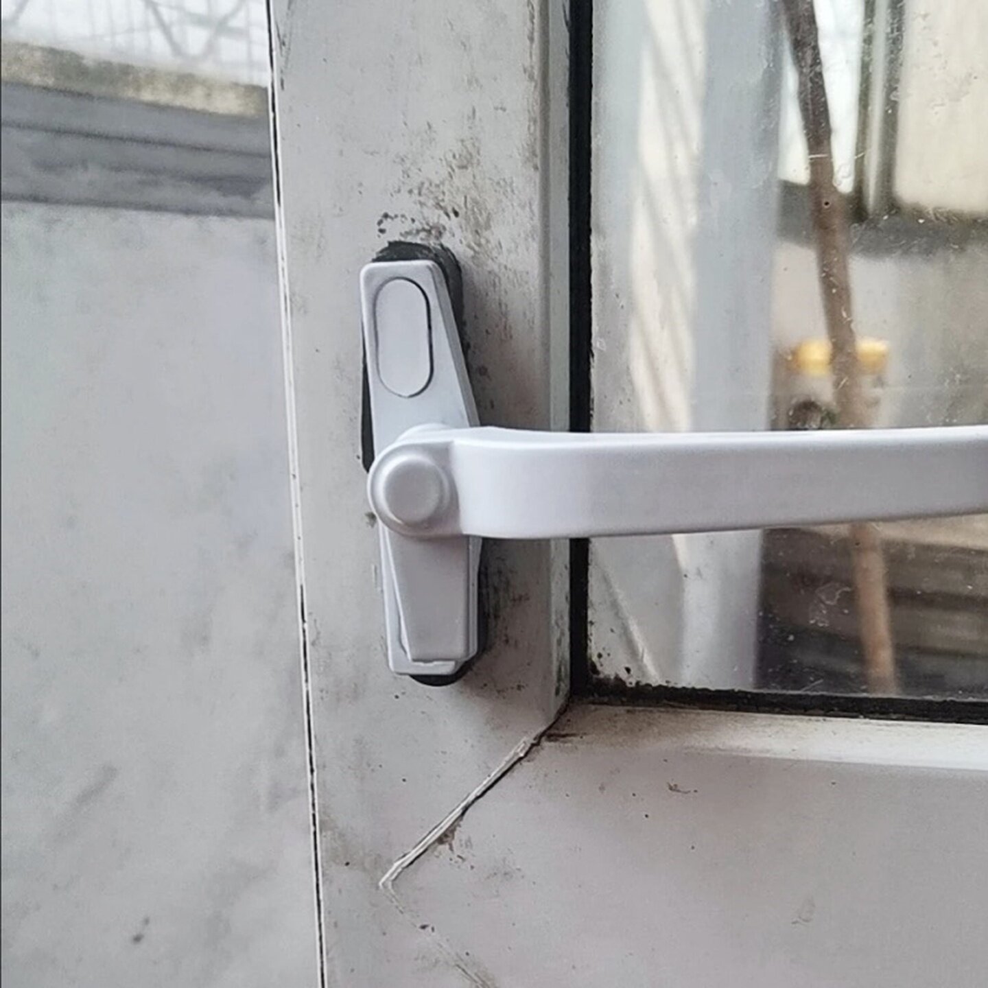 窗拉手铝合金窗手柄塑钢配件断桥铝窗老式外推窗扣通用50型推拉