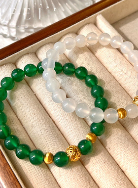 精致百搭小众高级新中式玉髓手串