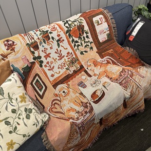 Bread Butter 红茶与黄油面包狗狗沙发毯 下午茶Tea 美国订单