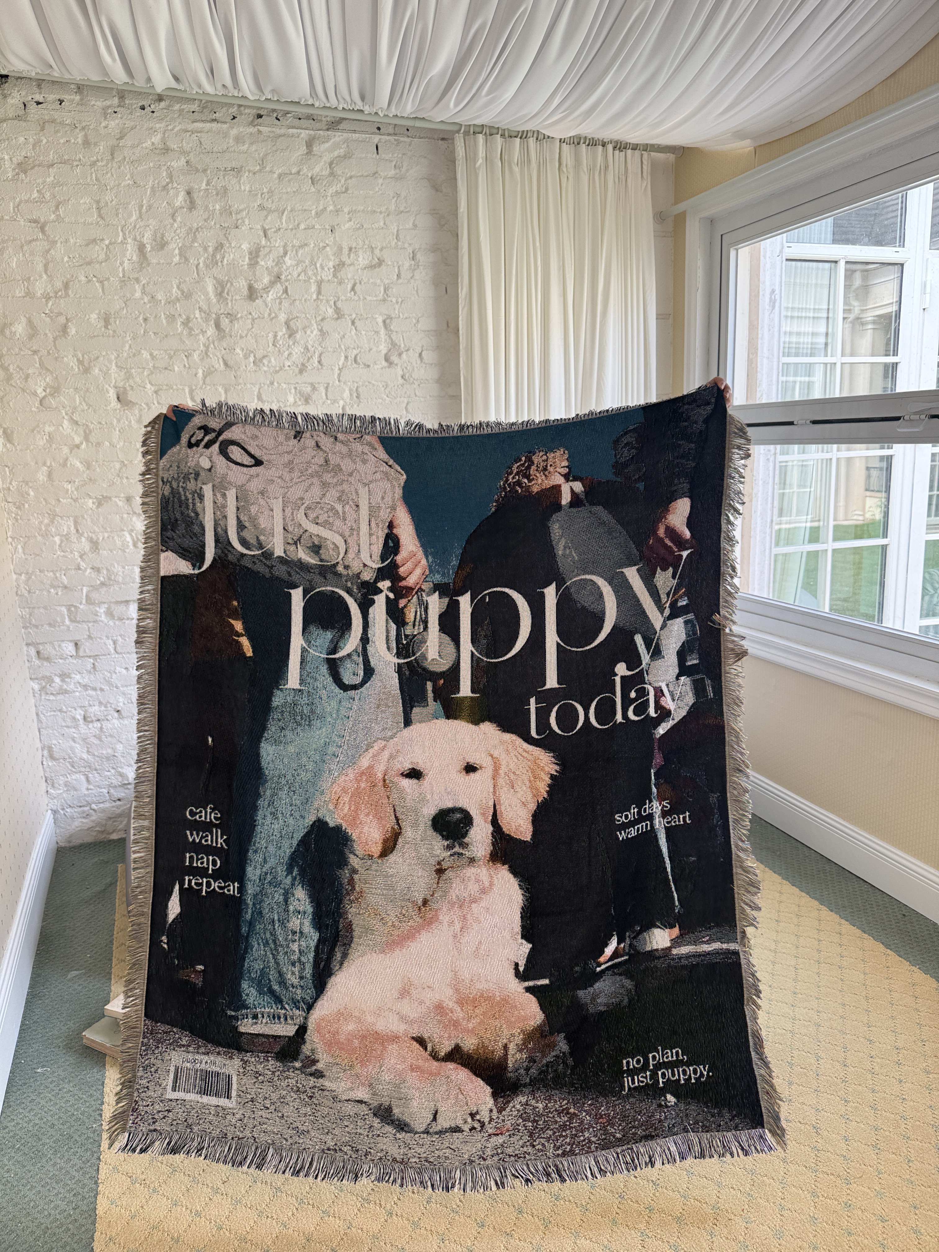 Just puppy today 韩国风格杂志风格艺术摄影挂毯毛毯