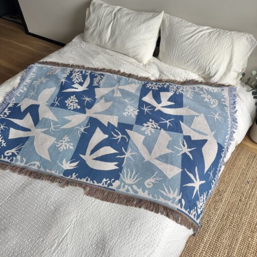Henri Matisse 中古风马蒂斯剪影  盖毯卧室盖毯