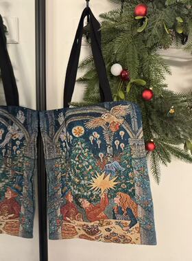 哈利波特圣诞节阿兹卡班囚徒绘本购物袋35*45