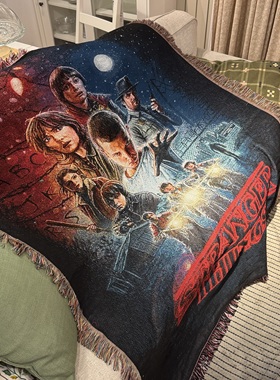 美剧系列 怪奇物语  stranger things沙发毯挂毯地毯