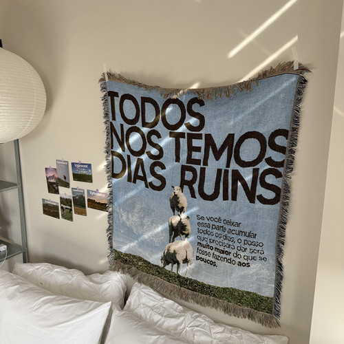 TODOS NÓS TEMOS DIAS RUINS 治愈系挂毯ins韩系松弛感卧室布置