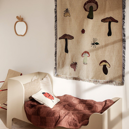 北欧丹麦小清新 艺术挂毯儿童房 波西米亚 蘑菇图案