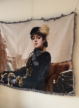 俄国画家伊万·尼古拉耶维奇·克拉姆斯柯依 无名女郎挂毯