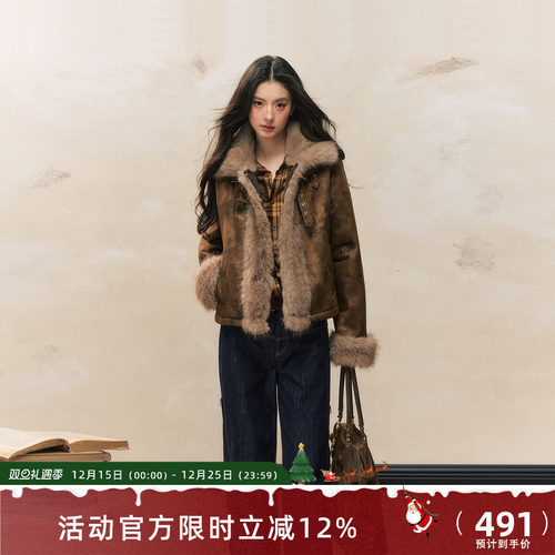 7shiftin2024冬季新品皮毛外套