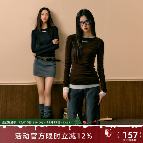 7Shiftin原创羊毛圆领上衣