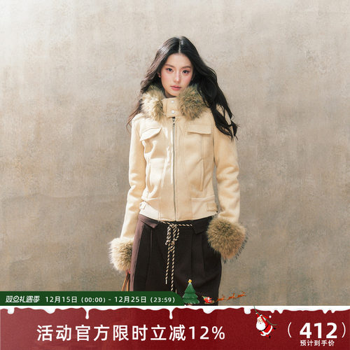 7shiftin2024冬季新品皮毛外套