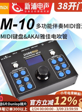 DOREMiDi自动伴奏MIDI硬音源盒 民族音色适用MIDI键盘电吹管SM-10