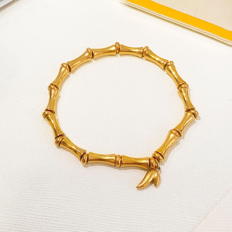 新中式竹节手链女步步高升复古时尚小众设计传承钛钢不掉色手串