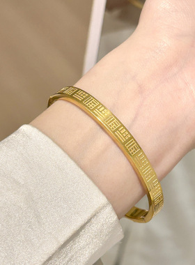 复古小众设计百搭气质简约手镯