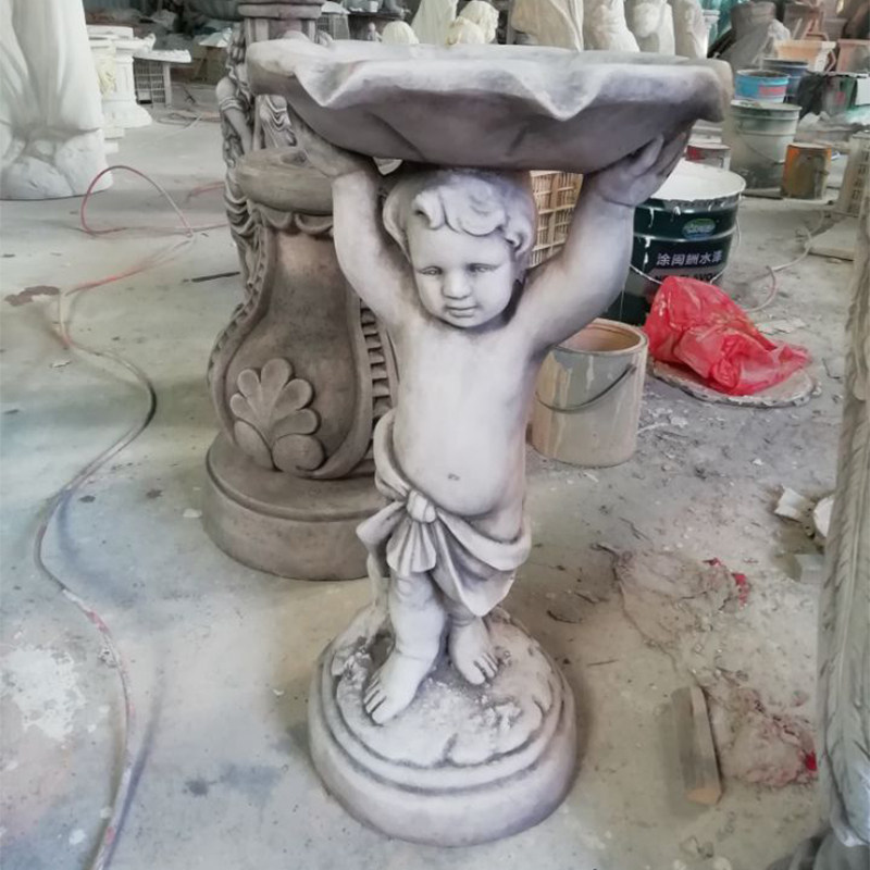 欧式花园庭院流水喷泉鱼池水池景观假山装饰品雕塑创意水景摆件