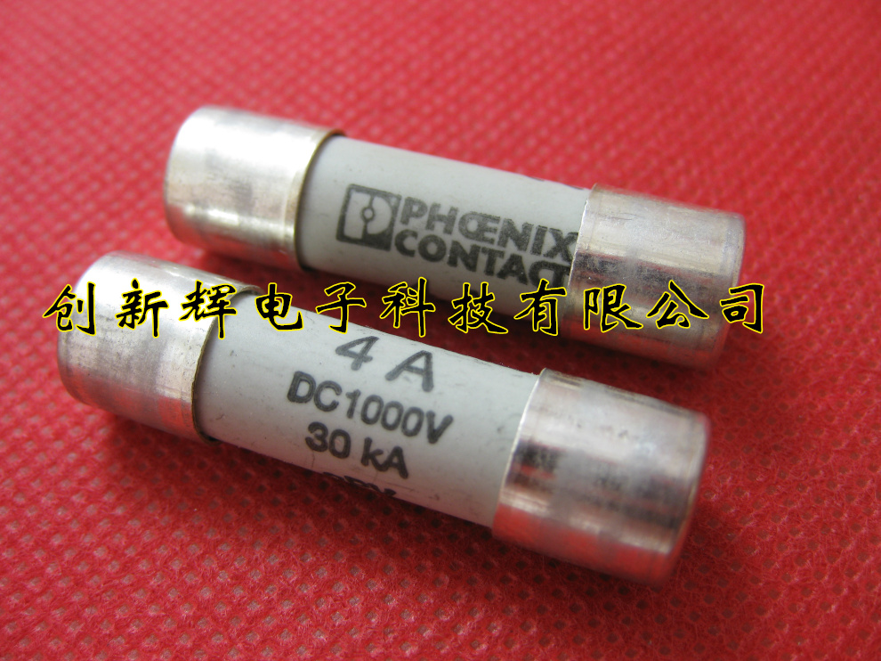 进口全新高压陶瓷保险丝管 10*38 4A 1000V 30KA gPV 3061305