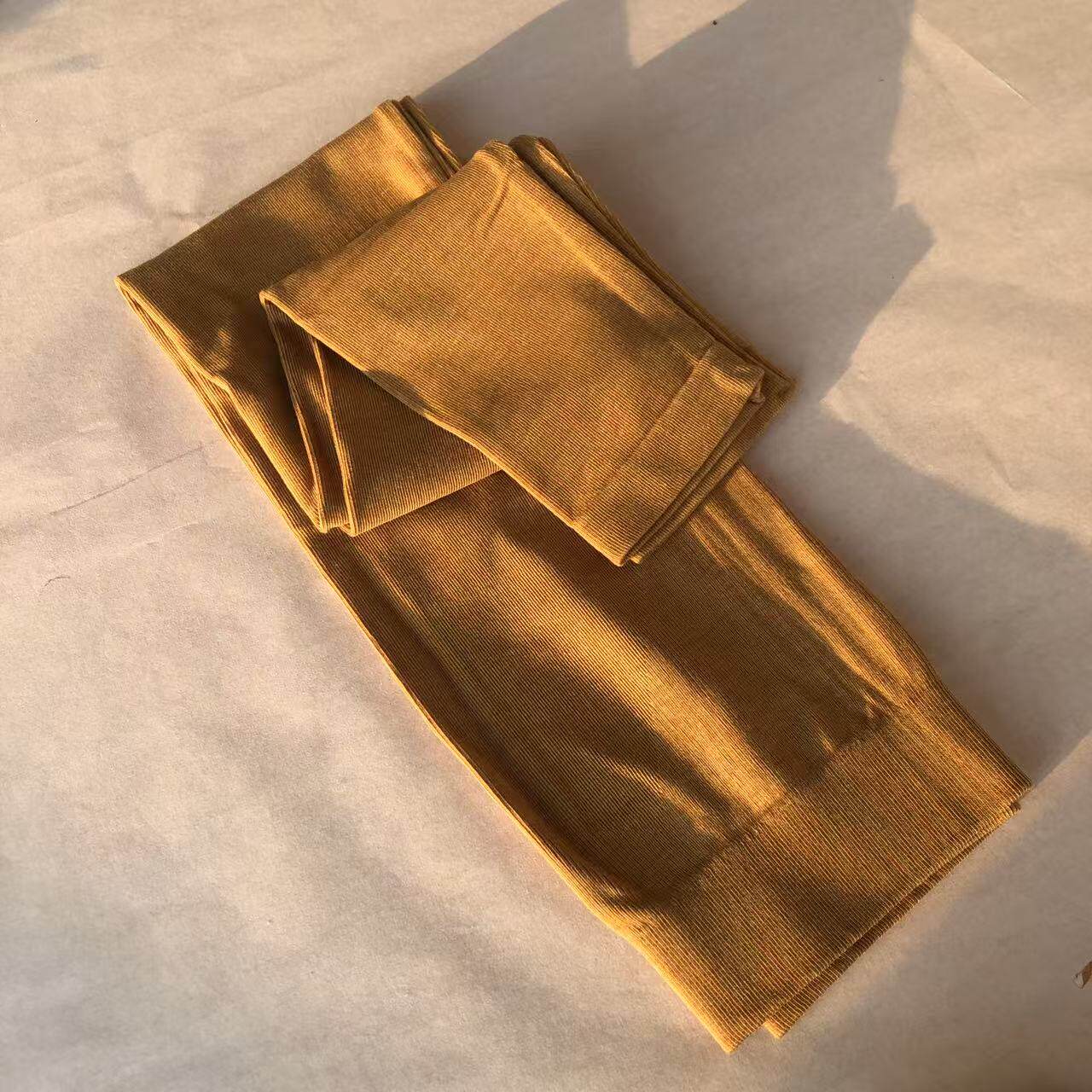 女士加厚针织保暖裤中腰显瘦