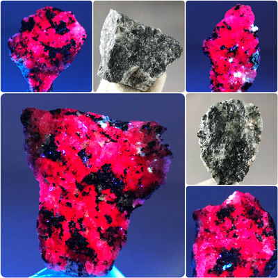 矿物晶体标本天然锂霞石荧光矿物