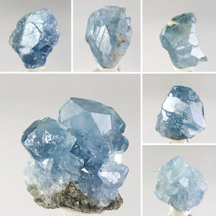 大颗天青石天然水晶原石矿物晶体宝石奇石儿童地质科学课教学标本