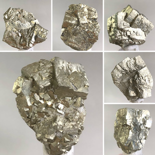 金色黄铁矿原石愚人金天然矿物晶体奇石收藏摆件地质科普教学标本