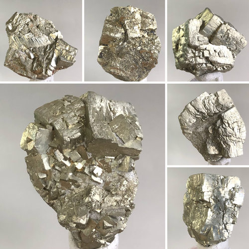 金色黄铁矿原石愚人金天然矿物晶体奇石收藏摆件地质科普教学标本