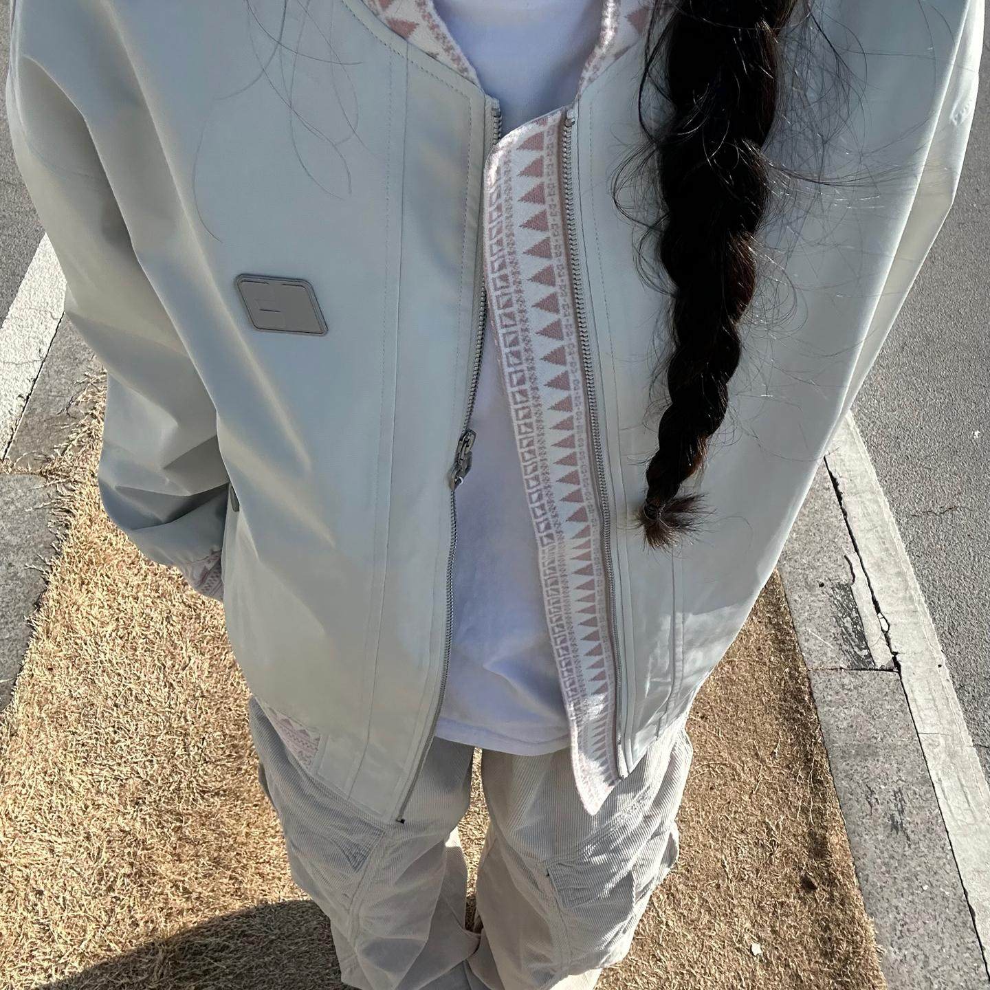 民族风拼接刺绣棒球服2025秋季新款宽松百搭小众设计感夹克外套女
