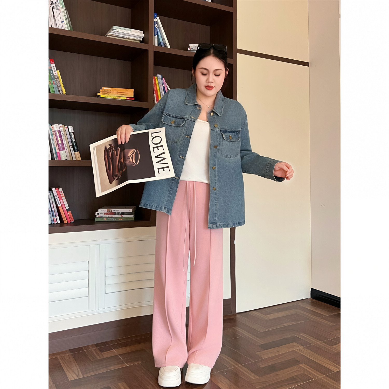 高腰阔腿直筒薄款百搭2025秋季