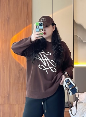 梵朵大码女装15466秋冬新款设计感保暖针织毛衣宽松百搭通勤上衣