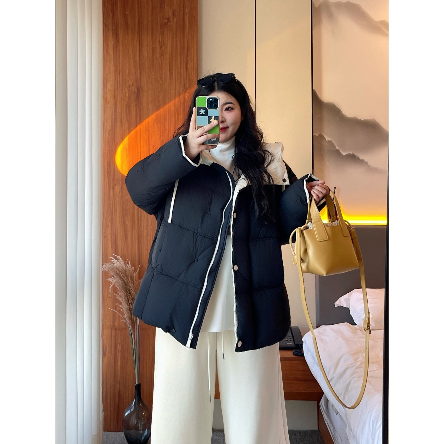 梵朵大码女装16077冬季高级感巨好看羽绒服休闲减龄连帽保暖外套,女装/女士精品,大码羽绒服,淘宝优惠券,粉丝福利购,淘宝优惠卷