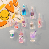 迷你小酒瓶磁性冰箱贴3D立体饮料瓶磁铁装 饰可爱仿真啤酒瓶吸铁石