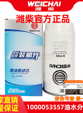 1000053557潍柴专用长里程柴油滤芯原厂正品 适配WP12 WP13发动机