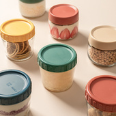 燕窝分装 瓶家用食物瓶玻璃瓶子储物罐带盖蜂蜜瓶酸奶杯防潮密封罐