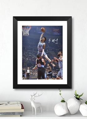 灰熊莫兰特经典隔扣签名实木相框照片墙酒吧装饰艺术壁画摆件礼物