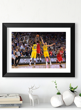 詹姆斯哈登绝杀勇士彩色纪念简约相框照片墙摆台桌摆球迷海报画框