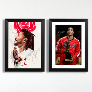德里克罗斯MVP纪念相框照片墙书桌摆件装饰艺术画框球迷周边礼物