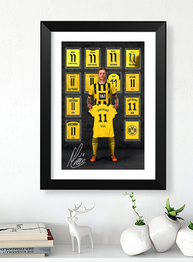 多特蒙德罗伊斯纪念海报装饰壁画实木相框照片墙桌摆挂件周边礼物