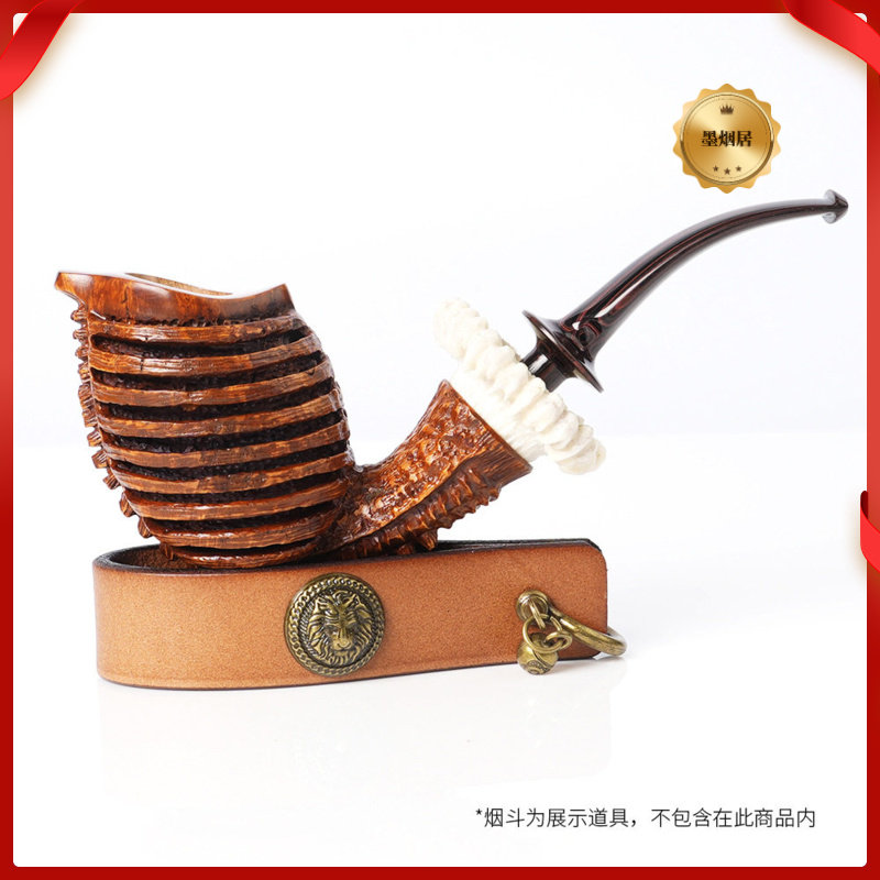 新品烟斗架皮质支架真皮专用斗座图片
