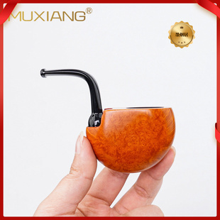 木香石楠木烟斗烟具口袋斗抖音爆款自由式石楠根瘤手工烟斗实木