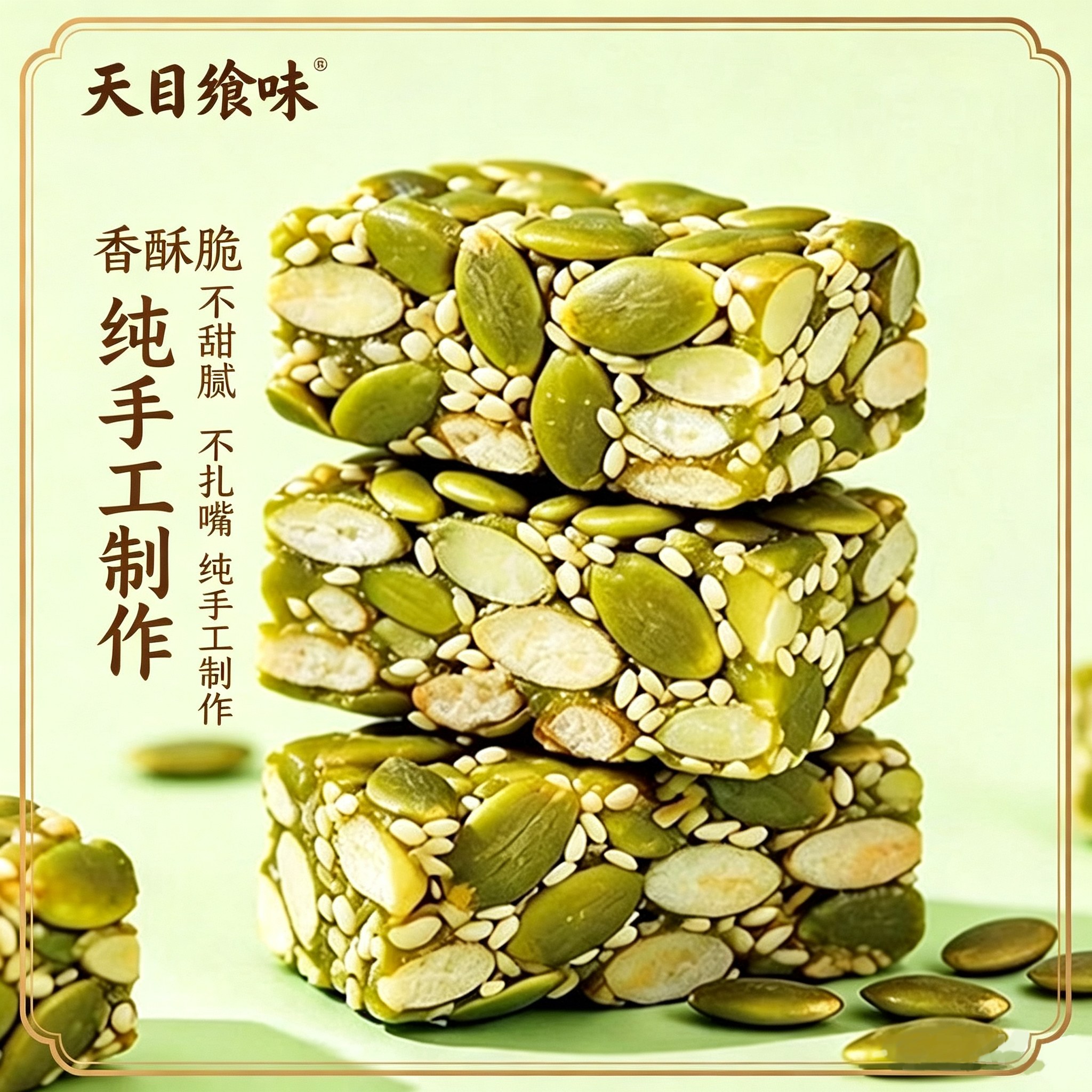 天目飨味无蔗糖无添加南瓜子仁酥图片