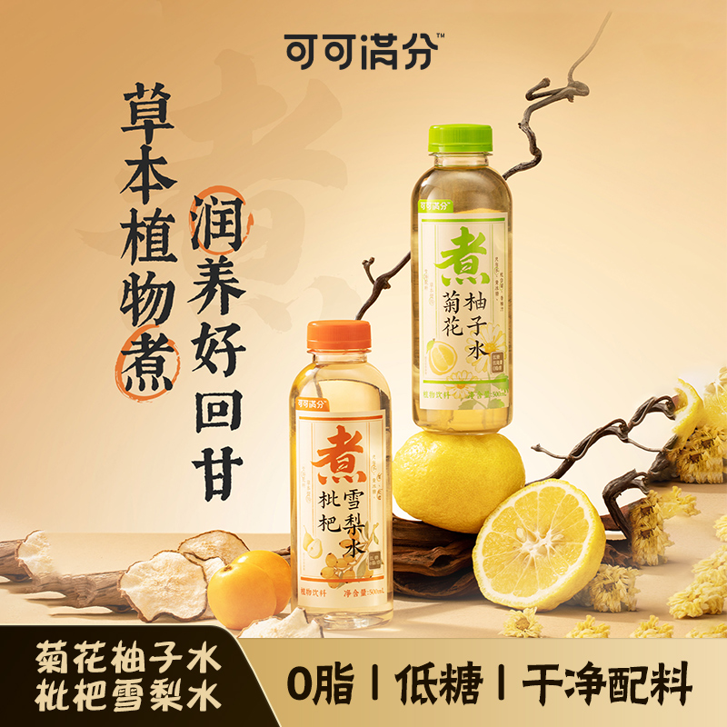 中式茶饮菊花柚子水/枇杷雪梨水