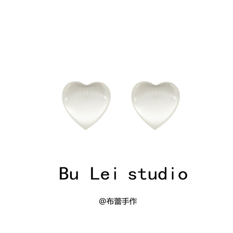 猫眼石爱心桃心型ins冷淡风小巧日常925银针耳耳环饰无耳洞耳夹女,饰品/流行首饰/时尚饰品新,耳钉,淘宝优惠券,粉丝福利购,淘宝优惠卷