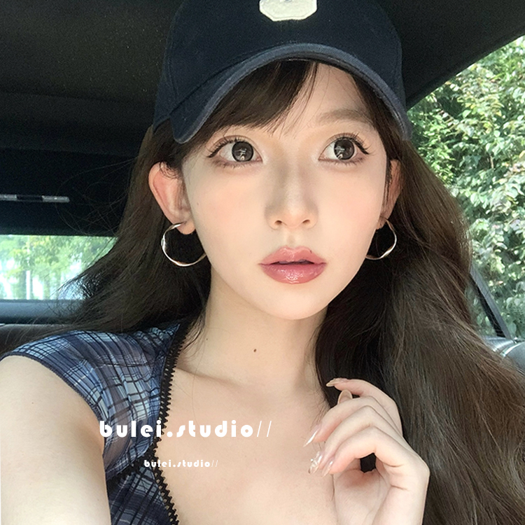 不规则独特圆环耳坠高级感