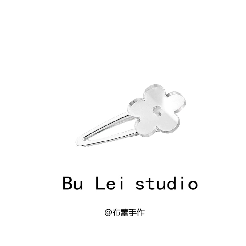ins春夏刘海少女镜面花朵发夹