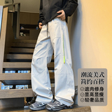 抖音/冲锋裤男女秋季直筒显瘦宽松大码防水工装裤HK9678-P36，男装休闲裤，电商A232