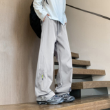 抖音/显瘦直筒裤秋季男款宽松冲锋裤休闲裤HK9333-1-P35，男装休闲裤，电商A232