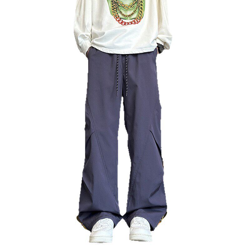 三防冲锋裤男女早秋款压褶设计宽松百搭美式直筒休闲长裤美拉德风,男装休闲裤,电商A232