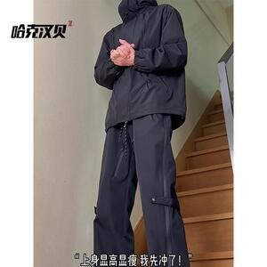 D-A232-HK9339-P55加绒65工装裤男款秋季美式机能冲锋裤图片