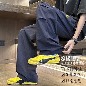 抖音锦纶面料/休闲裤中性风男女同款直筒裤子HK9626-P35-控59图片
