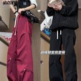D-A232-HK9531-P35机能工装裤男款秋冬季褶皱铆钉伞兵户外登山裤，男装休闲裤，电商A232