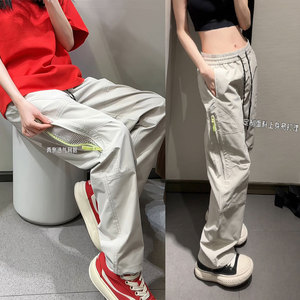 抖音/侧拉链秋季新款休闲裤男女宽松阔腿裤男士HK9612-P35图片